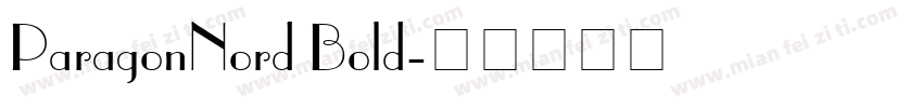 ParagonNord Bold字体转换